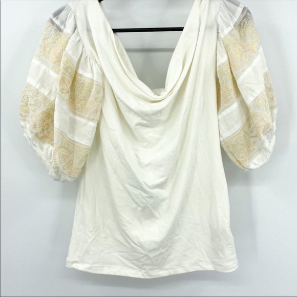 Free People Rock with It Off Shoulder Top M - Picture 3 of 4